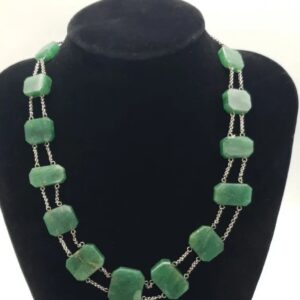 Art Deco Nephrite Jade Necklace
