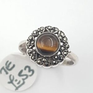 Tigers Eye Silver Ring