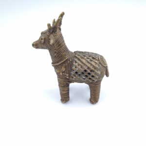 Vintage Dhokra Deer Figurine