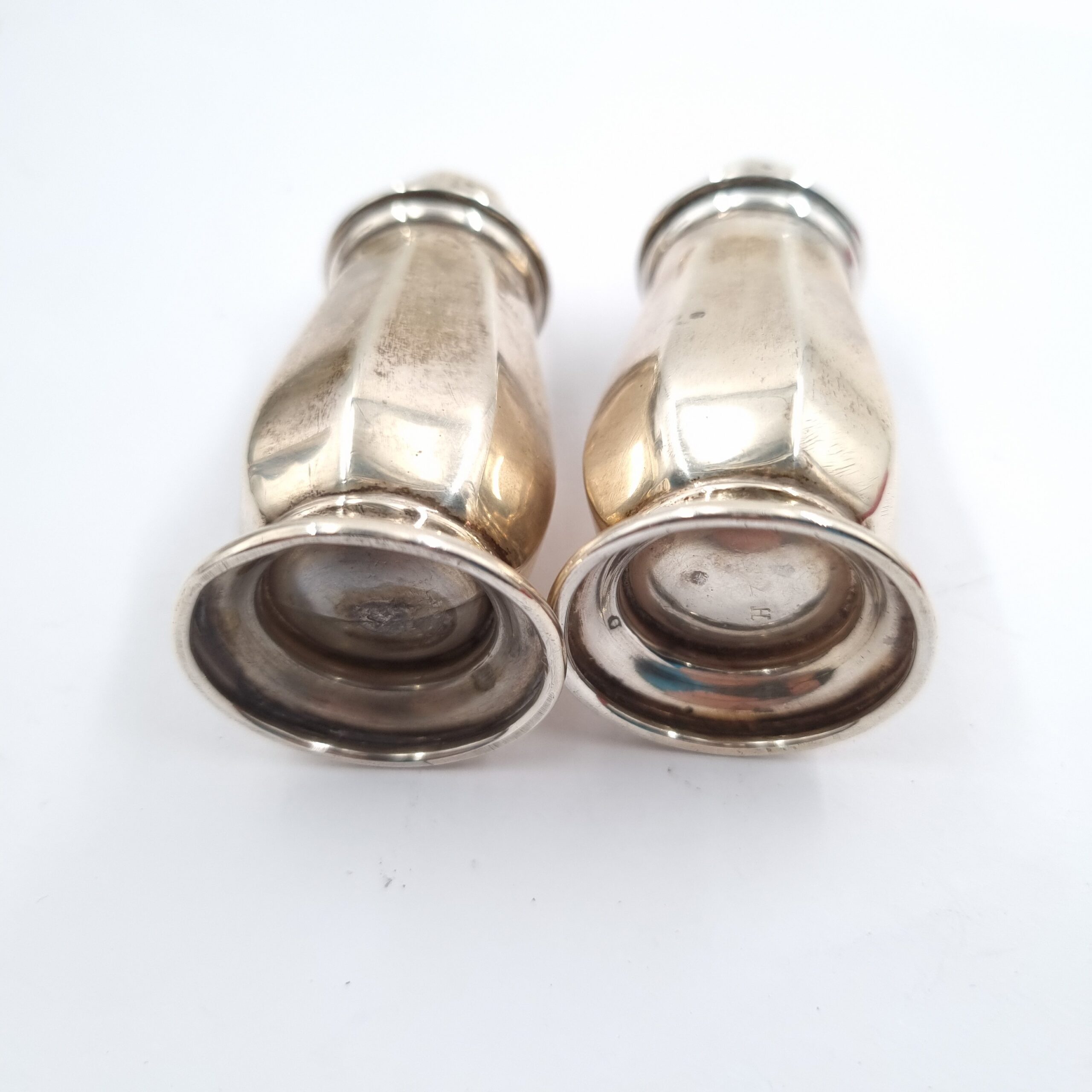 Silver Salt & Pepper Shakers Docker & Burn Ltd 1928 - Image 2