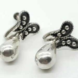 Vintage Mexico Silver Earrings