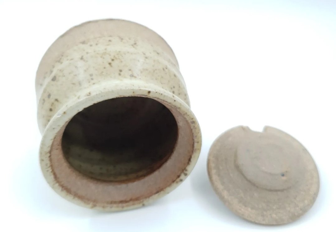 Colin Pearson Studio Pottery Mustard Pot - Image 3