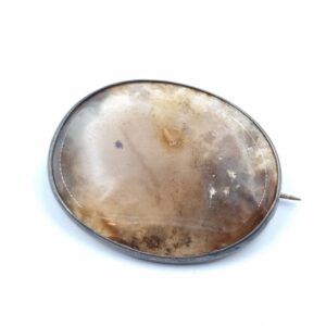 Victorian Moss Agate Brooch