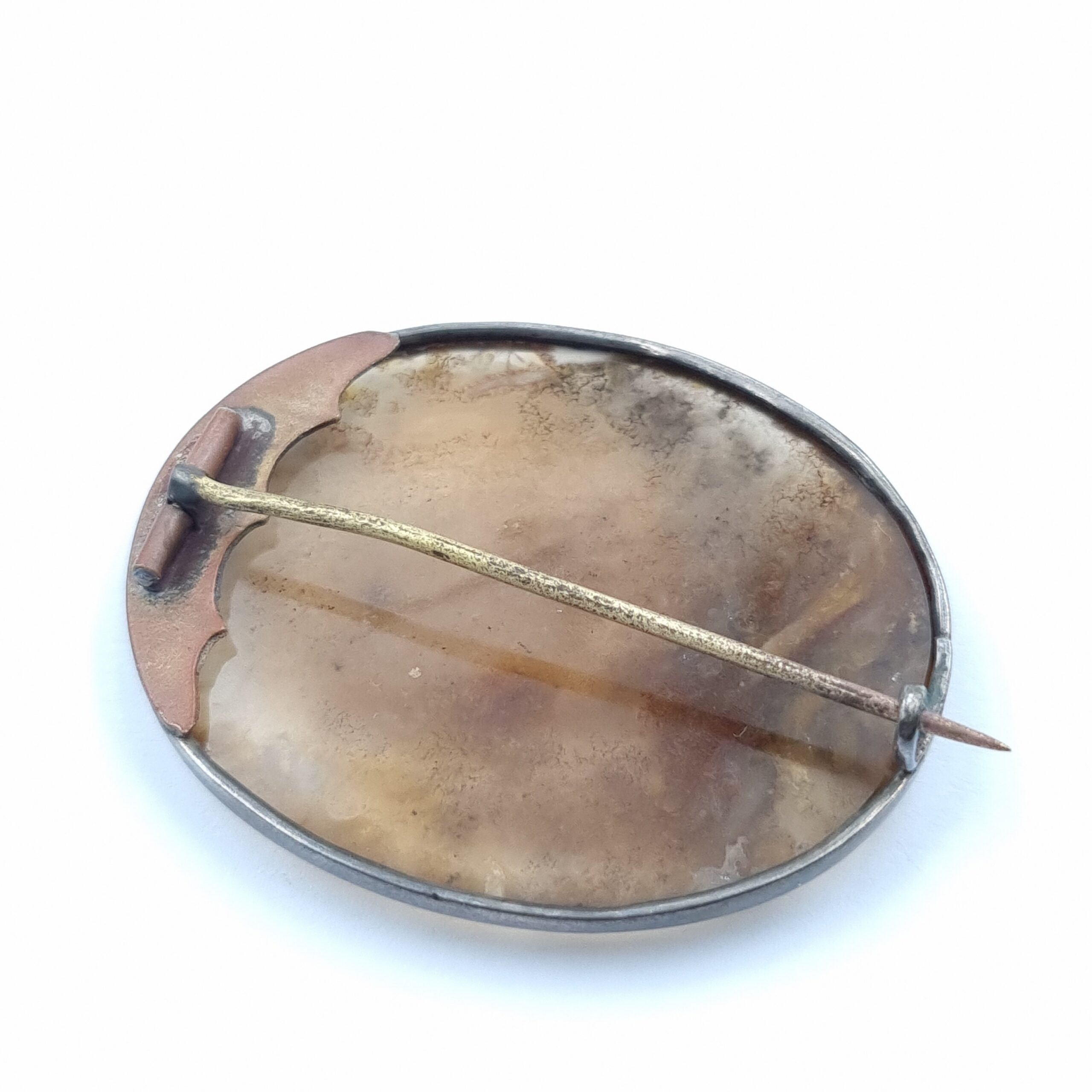 Victorian Moss Agate Brooch - Image 3