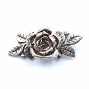 Cellini’s Of Florence Silver Rose Brooch