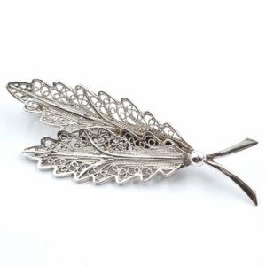 Spanish Silver Filigree Brooch