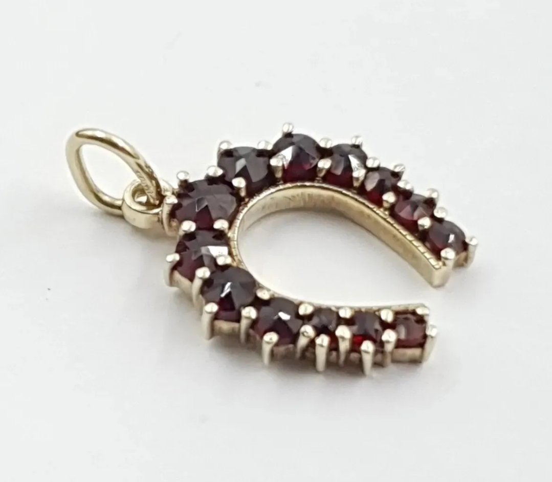 Antique 14k Gold Horseshoe Pendant