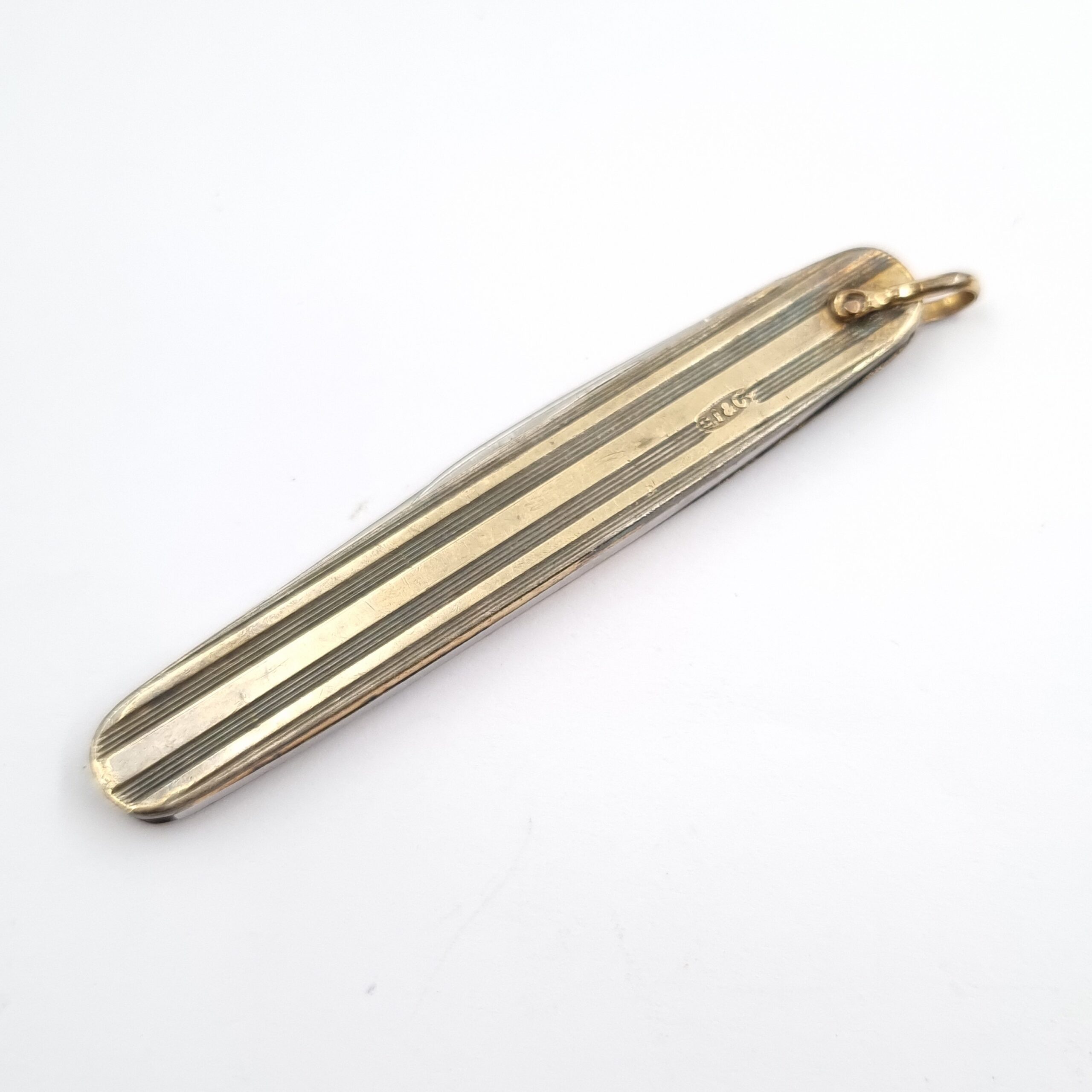 George Ibberson & Co Penknife Fruit Knife c1940 Gold & Silver Plated - Image 5