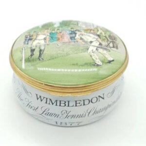 Halcyon Days Enamels Wimbledon Trinket Box