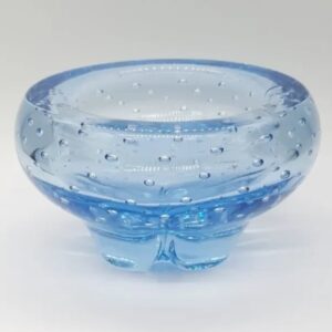 Whitefriars Lobed Bowl Sapphire Blue