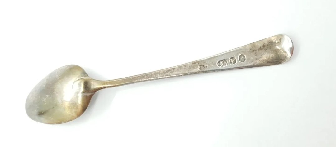 Georgian Silver Teaspoon Hallmarked I.L 1801 - Image 2