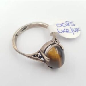 Tigers Eye Silver Ring