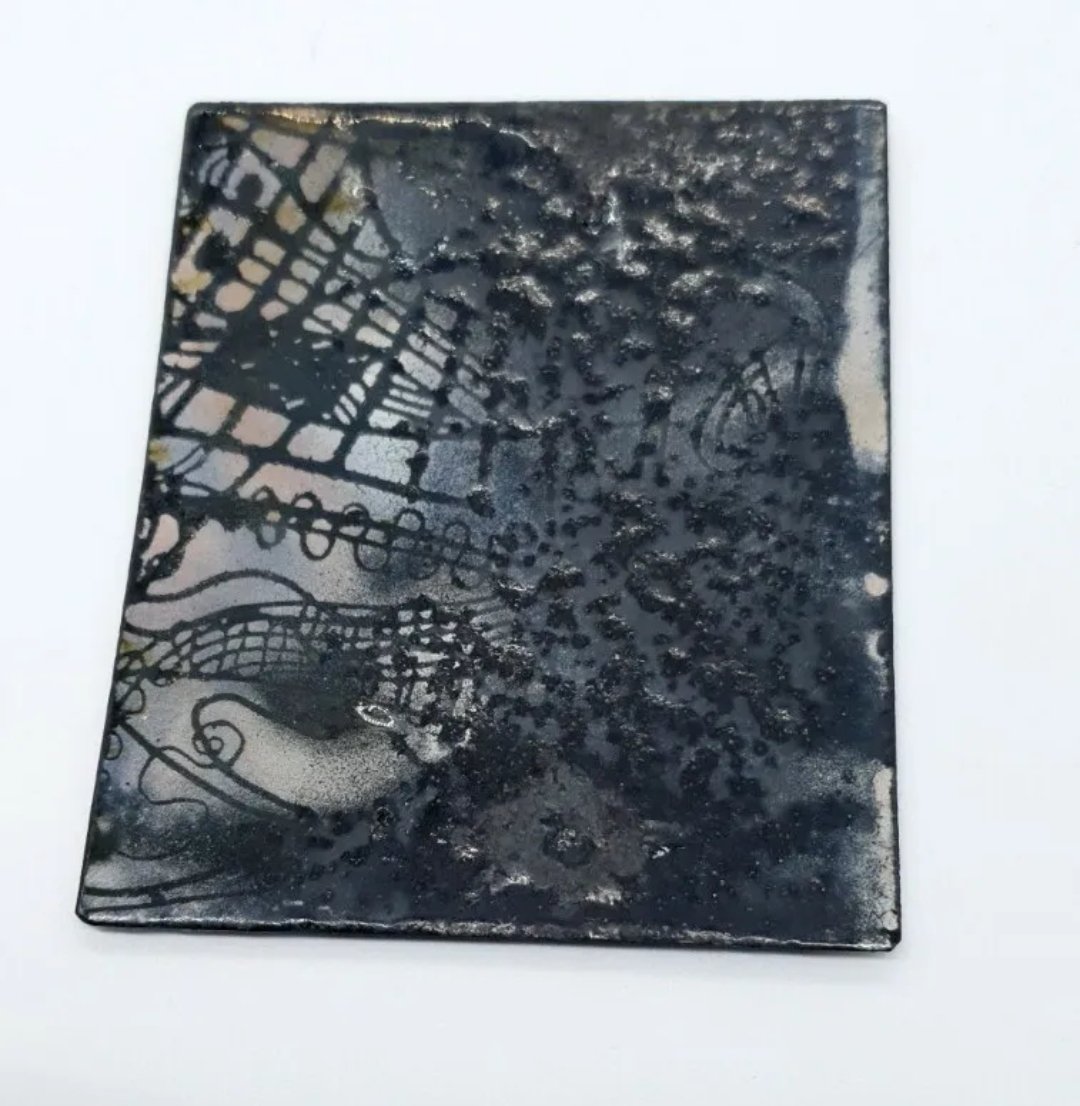 Richard Casey Enamel on Steel Plaque Minstrel 1976 - Image 3