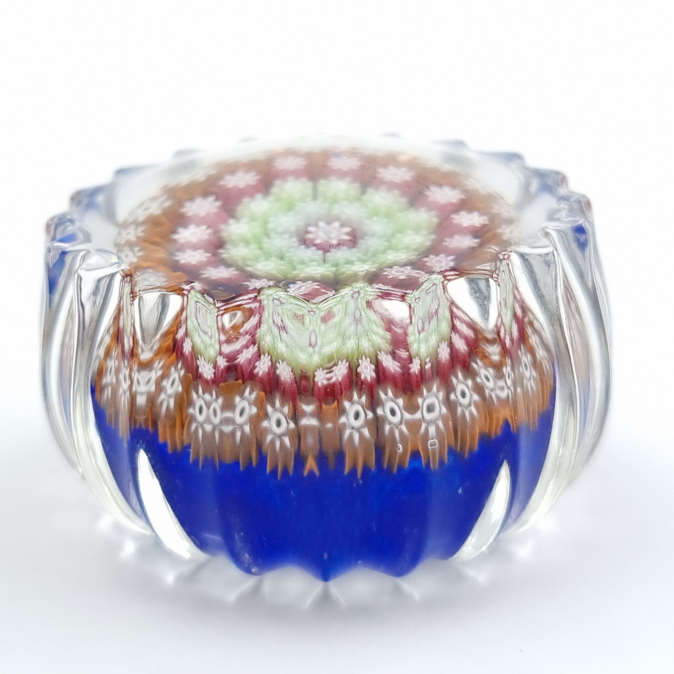 Perthshire Paperweight Small Millefiori with Fluted Edges - Image 2