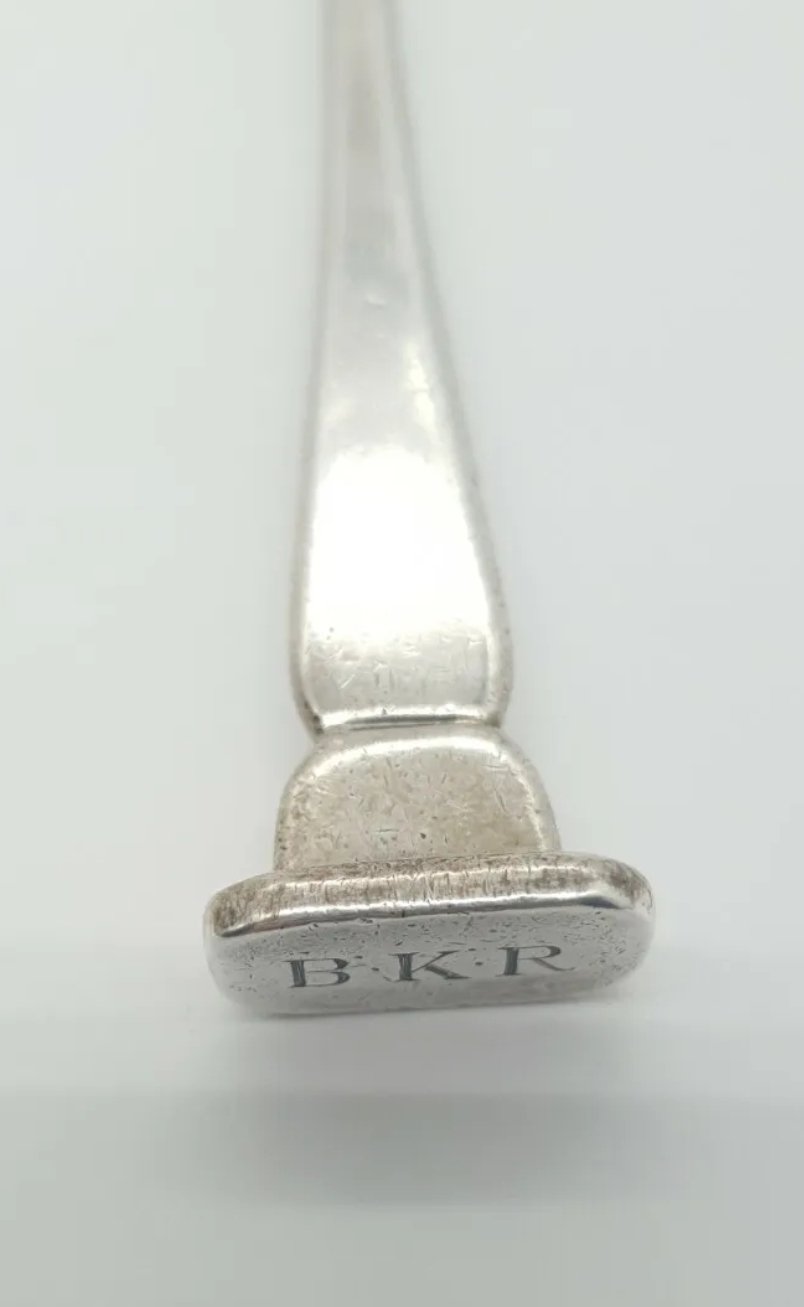 Antique Garrard & Co Sterling Silver Seal Top Fork Hallmarked London 1916 - Image 5