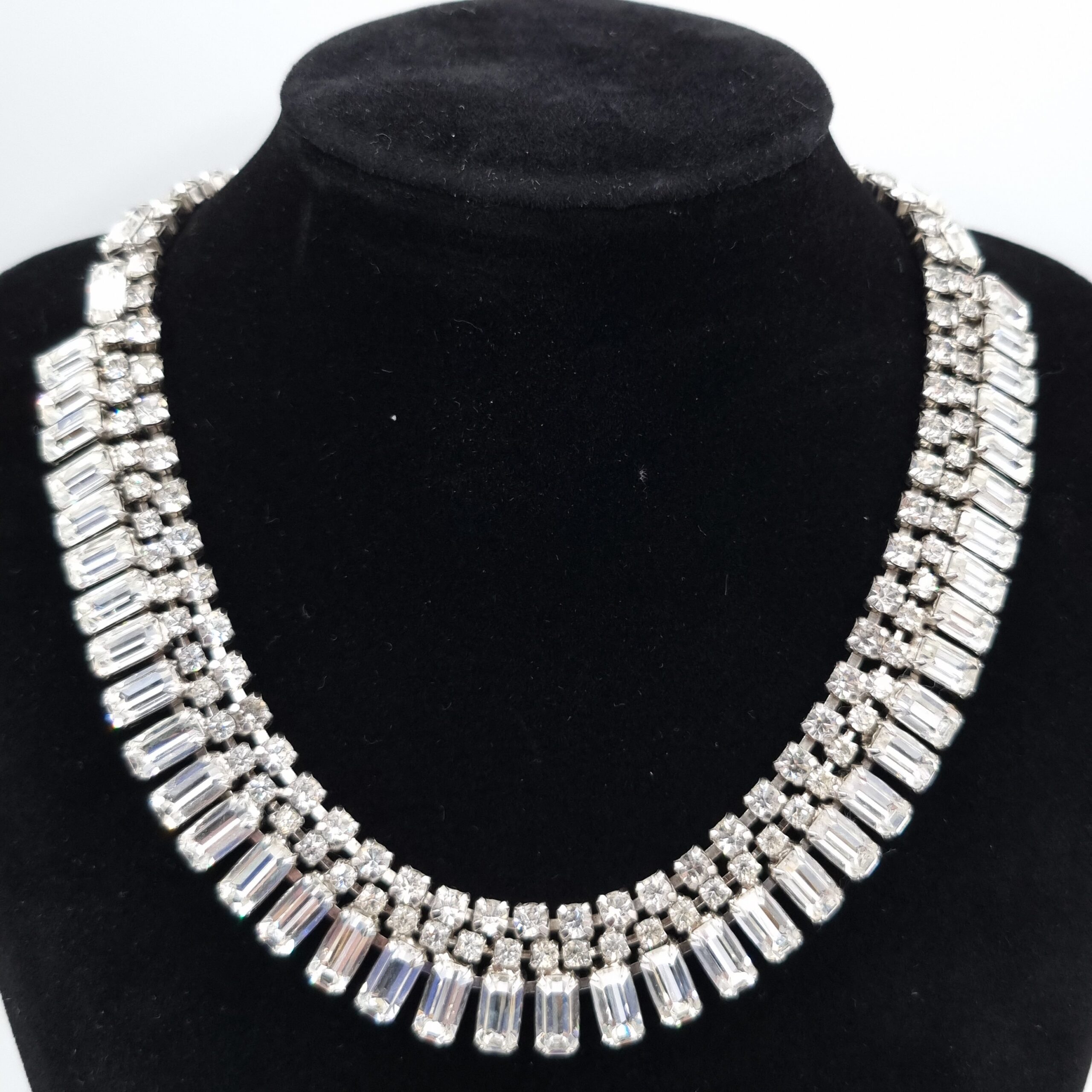 Weiss Clear Rhinestone Necklace