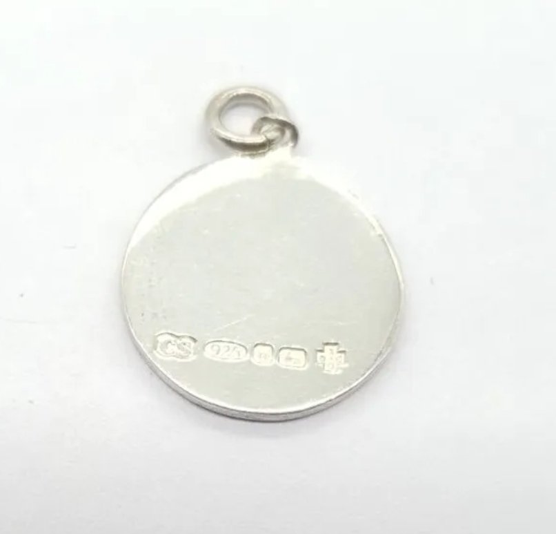 Millennium Pendant 2000 Green Enamel Sterling Silver - Image 2