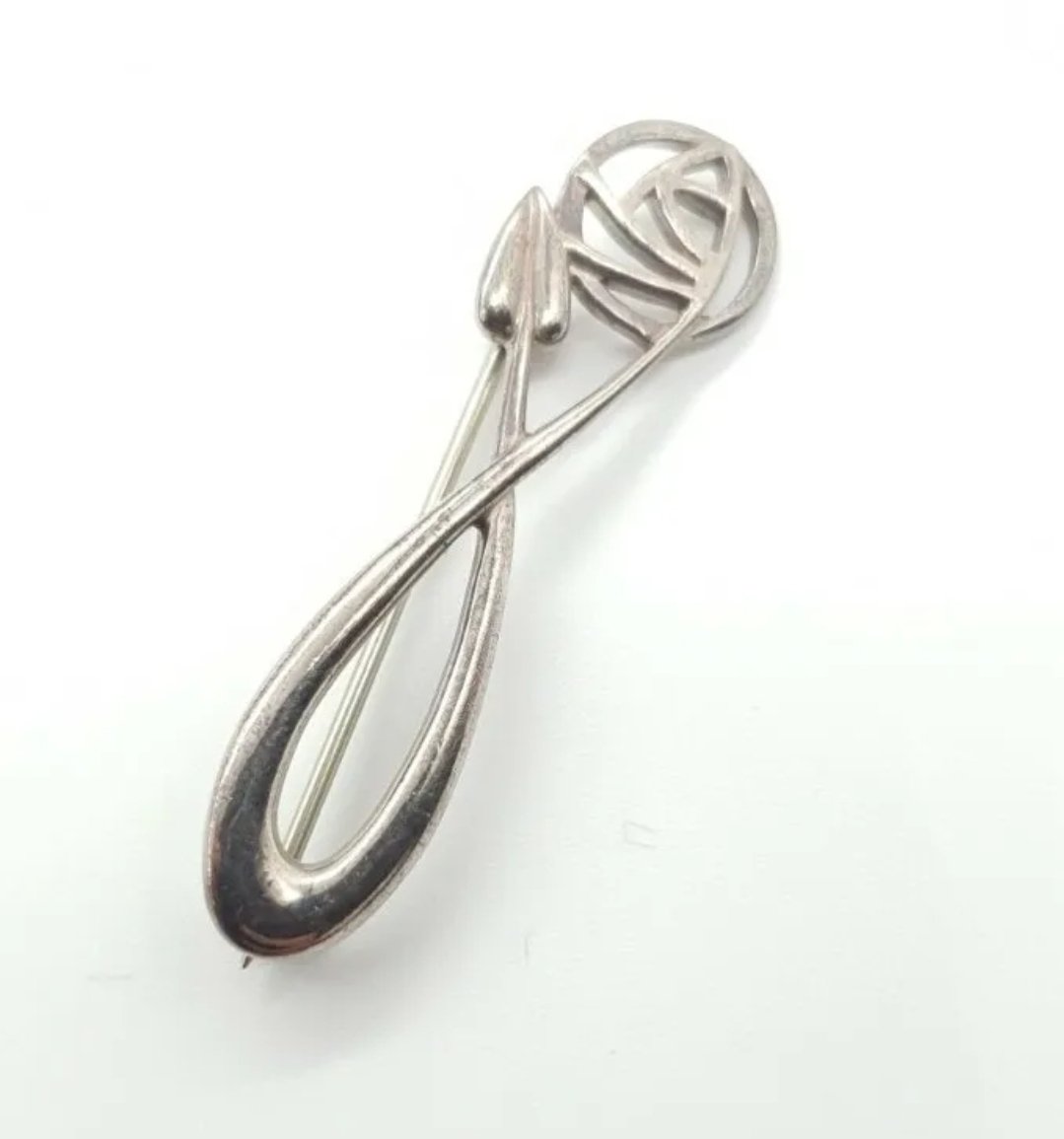 Glasgow Rose Silver Brooch Carrick