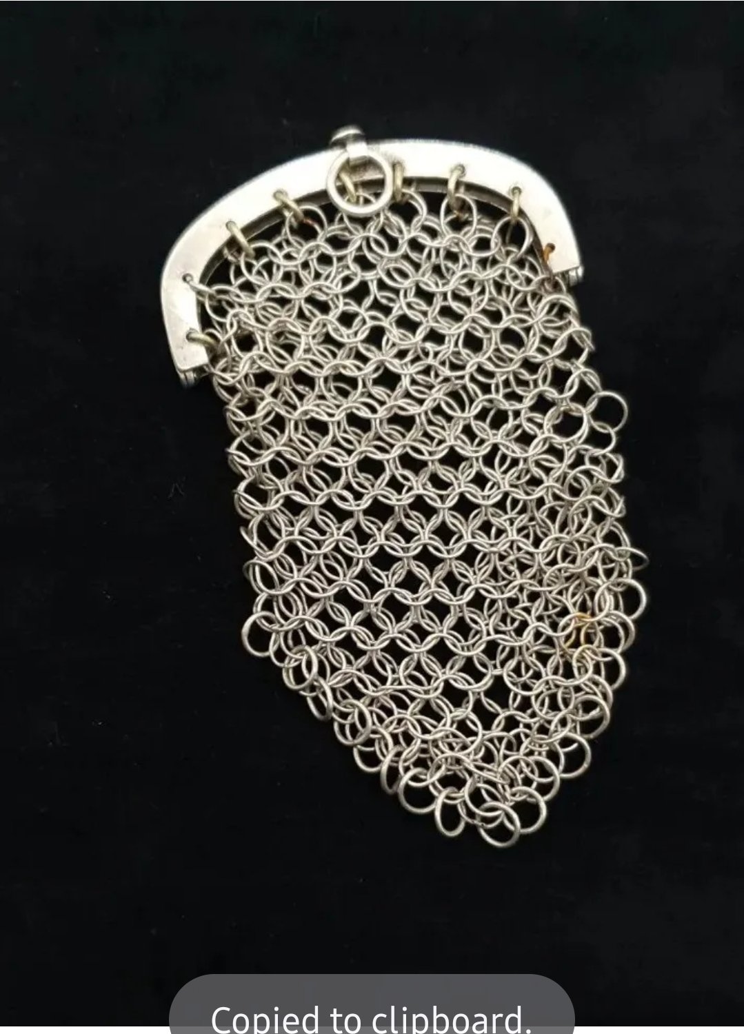 Georgian Silver Mesh Chatelaine Purse Hallmarked 1810 Birmingham S Pemberton