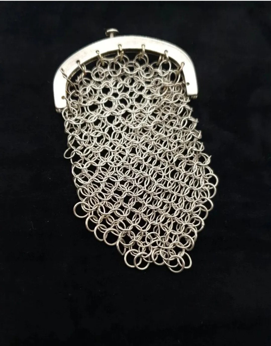 Georgian Silver Mesh Chatelaine Purse Hallmarked 1810 Birmingham S Pemberton - Image 2