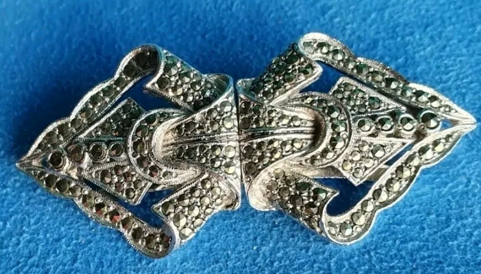 Art Deco Duette Dress Clips