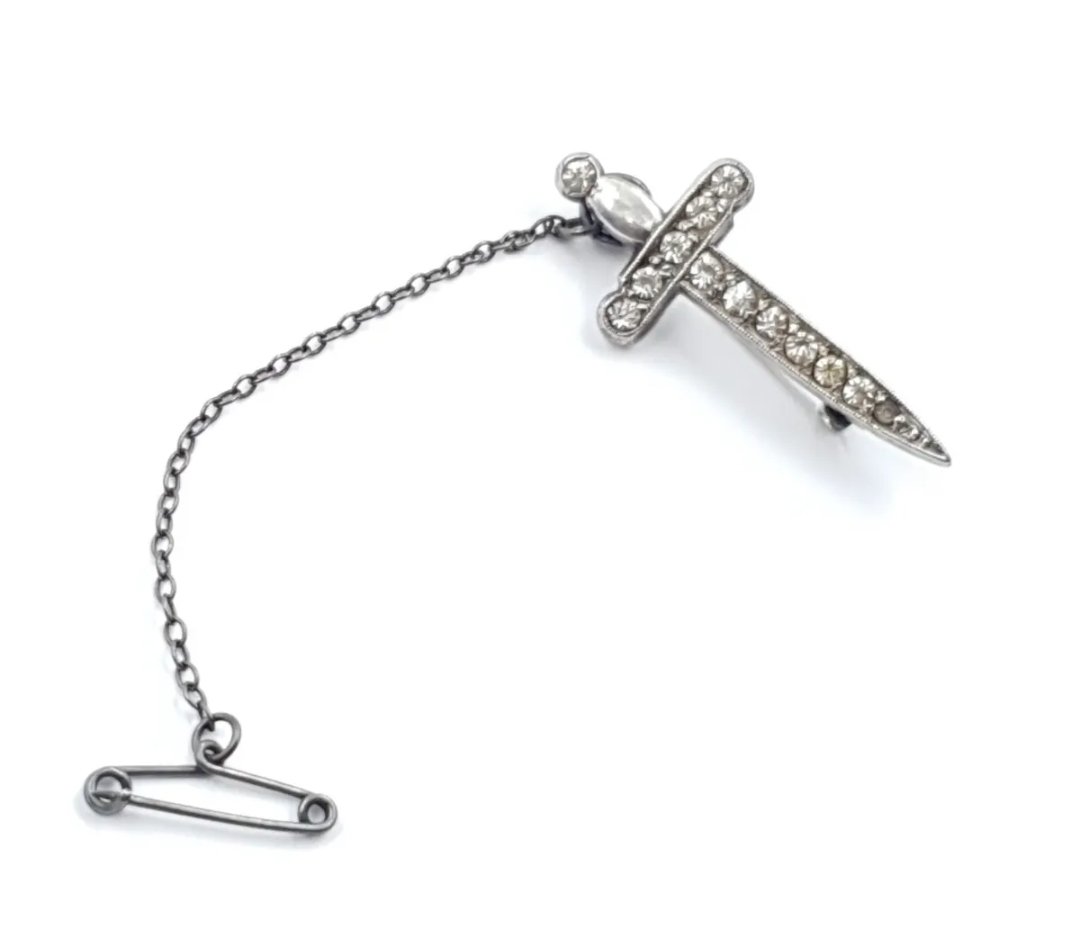 Art Deco Dagger Brooch