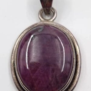 Purple Ruby Pendant Sterling