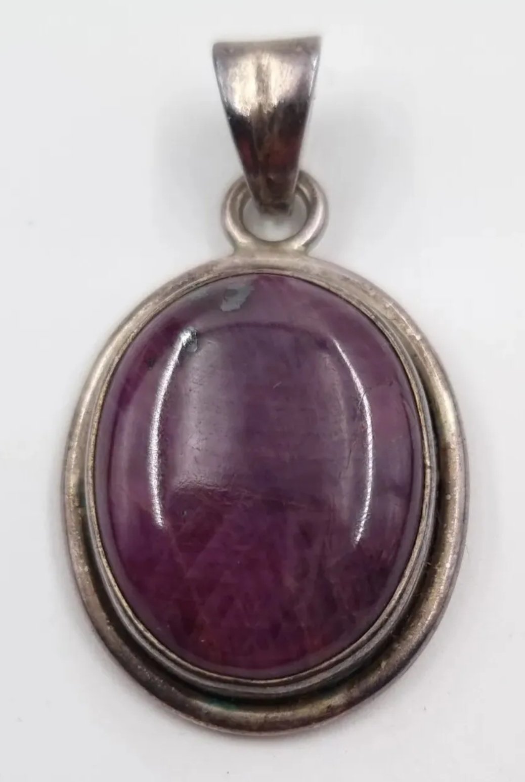 Purple Ruby Pendant Sterling