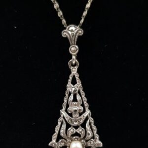 Léon Pierre Gustave Picquot Pendant Necklace Belgian Art Deco
