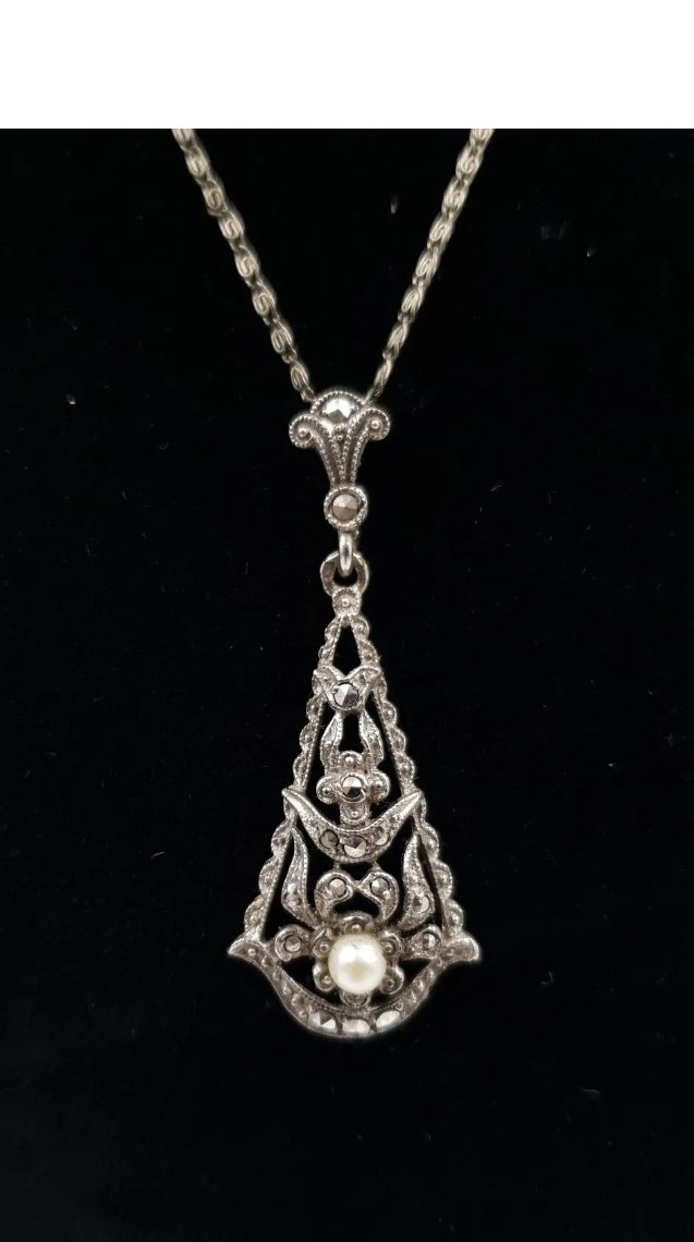 Léon Pierre Gustave Picquot Pendant Necklace Belgian Art Deco