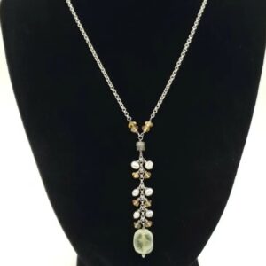 Citrine Y Drop Necklace