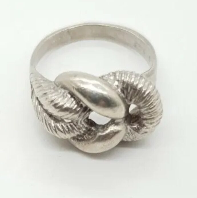 Mid Century Ring Sterling Silver