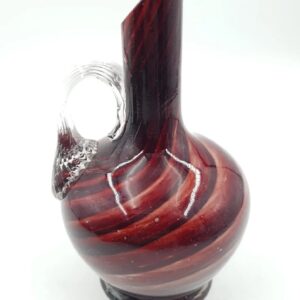 Cased Glass Jug Signed