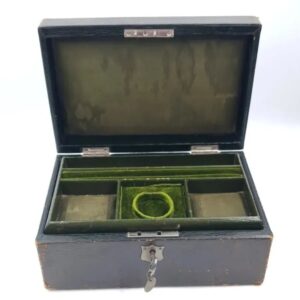 Large Edwardian Leather Jewellery Box