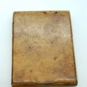Antique Russian Karelian Wood Cigarette Case