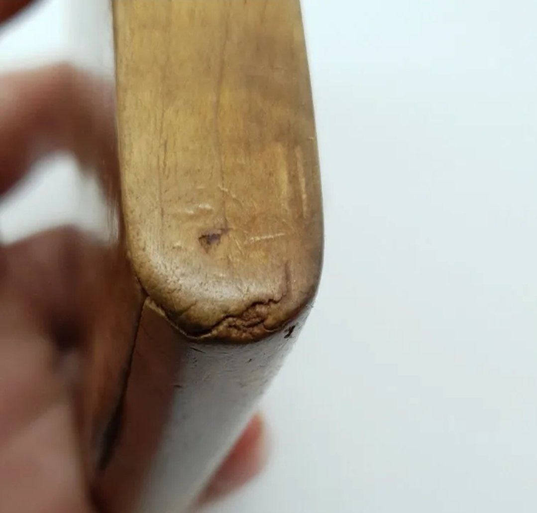 Antique Russian Karelian Wood Cigarette Case with Hidden Hinges - Image 6