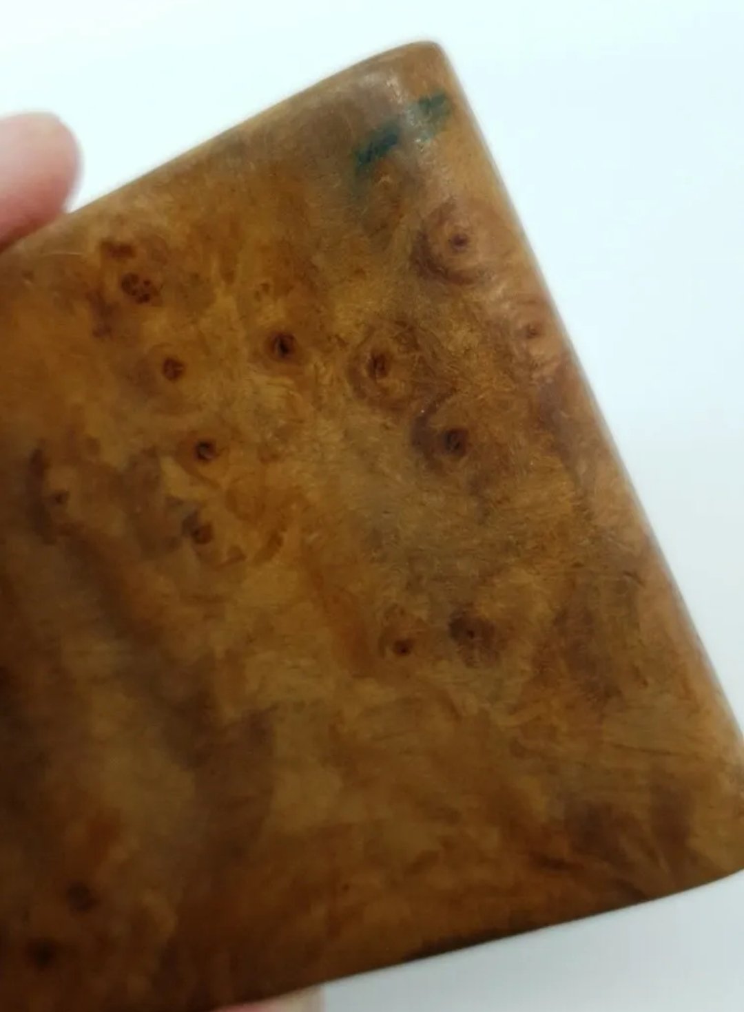 Antique Russian Karelian Wood Cigarette Case with Hidden Hinges - Image 4