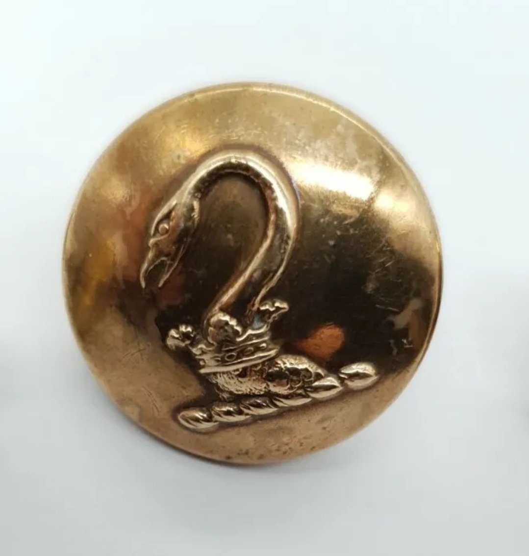 Antique Livery Buttons Serpent Dragon converted to Earrings - Image 4