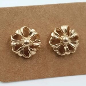 9ct Gold Stud Earrings Flower