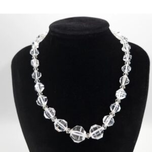 Art Deco Rock Crystal Bead Necklace