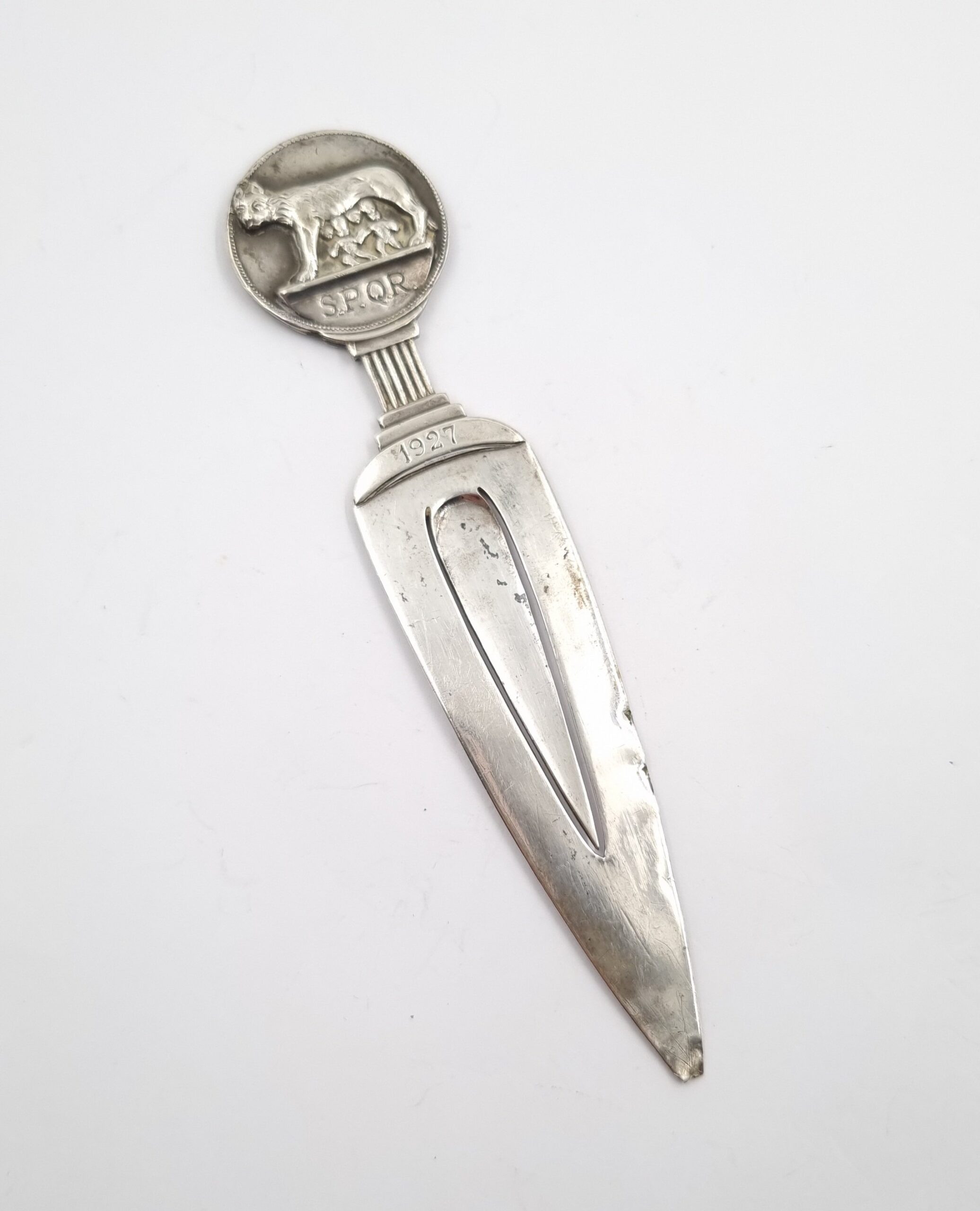 Silver Rome Bookmark SPQR