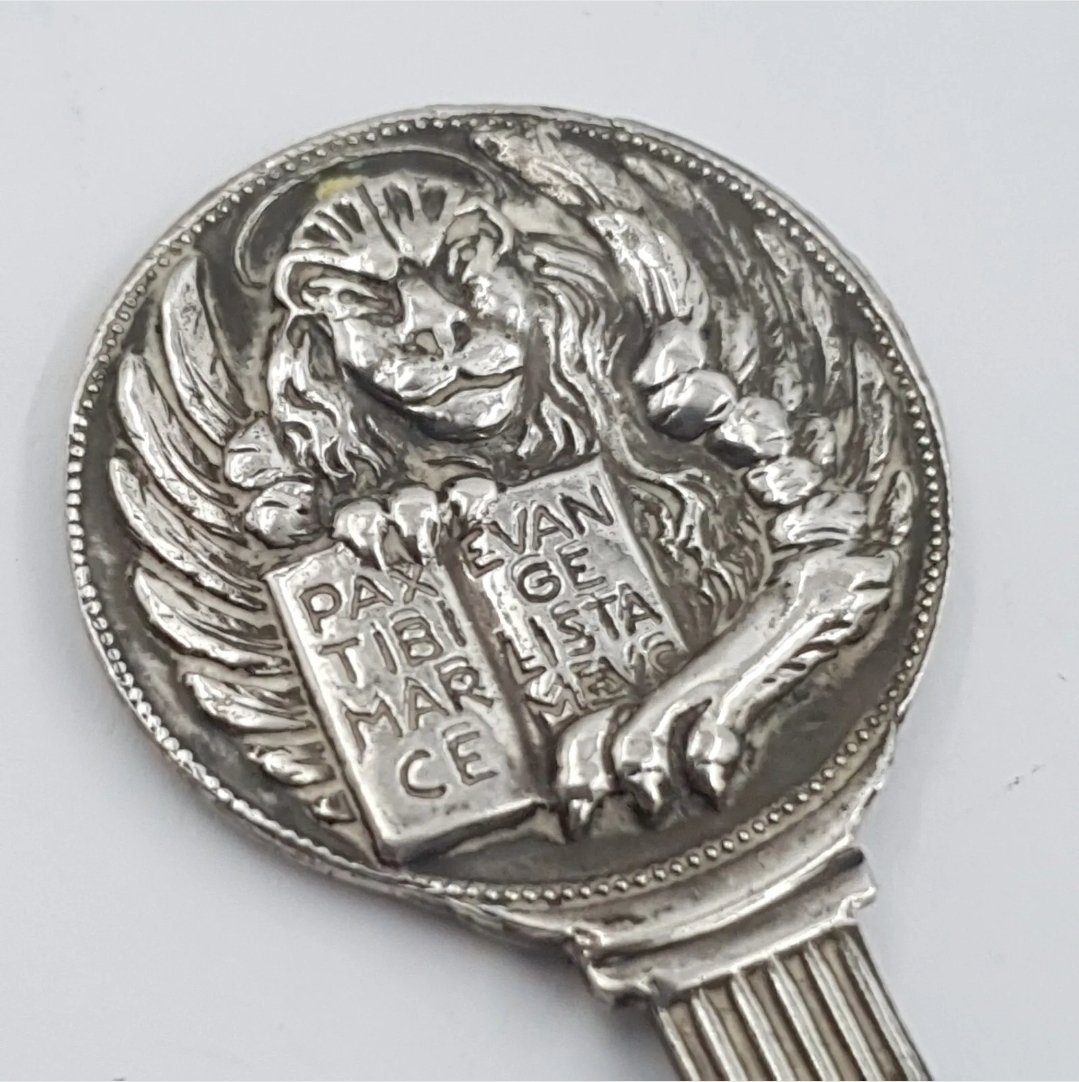 Silver Rome Bookmark SPQR She Wolf 800 Silver dated 1927 - Image 4