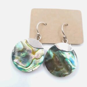 Sterling Silver Abalone Earrings