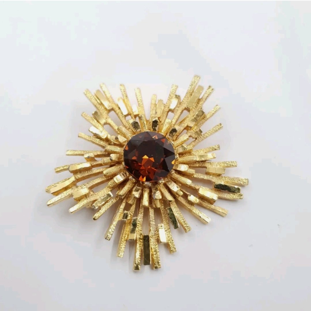 Atomic Starburst Brooch Pin
