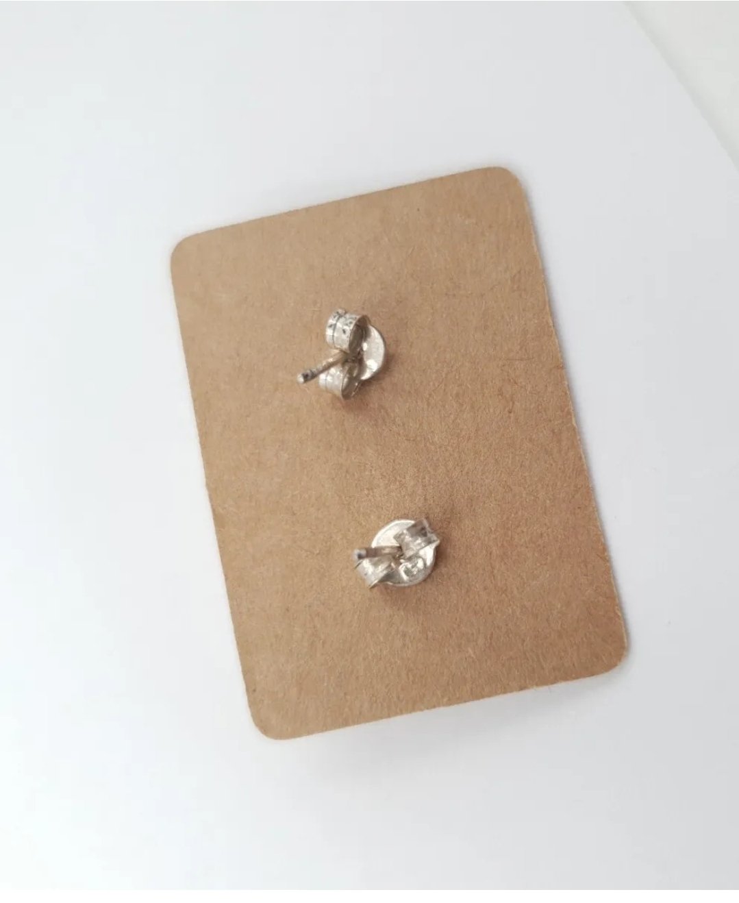 Sapphire Rose Stud Earrings Rose in Sterling Silver - Image 3