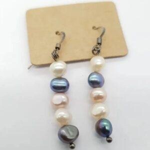 Pearl Drop Earrings in Sterling Silver