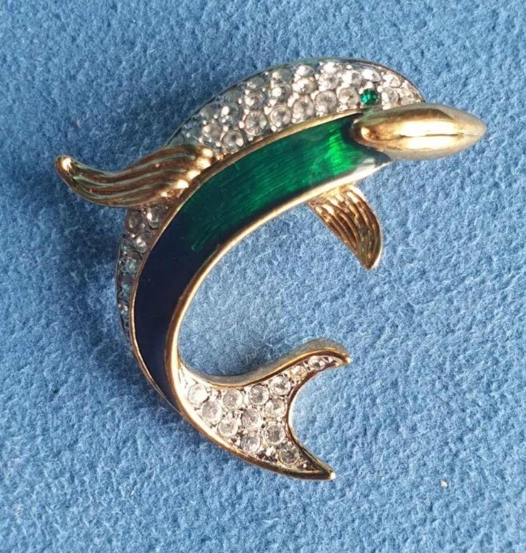 Attwood & Sawyer Dolphin Brooch