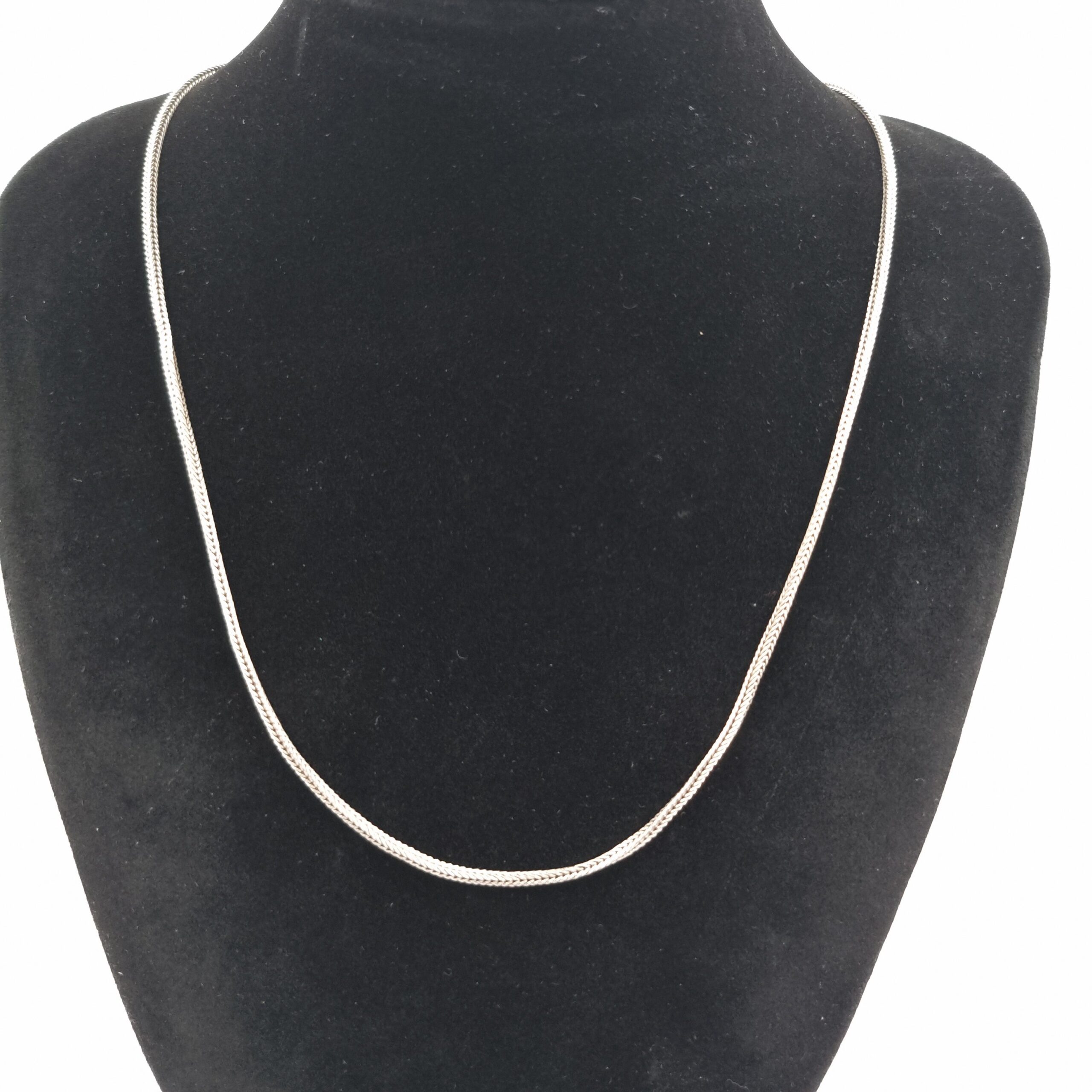 Sterling Silver Foxtail Chain 18in 1.8mm