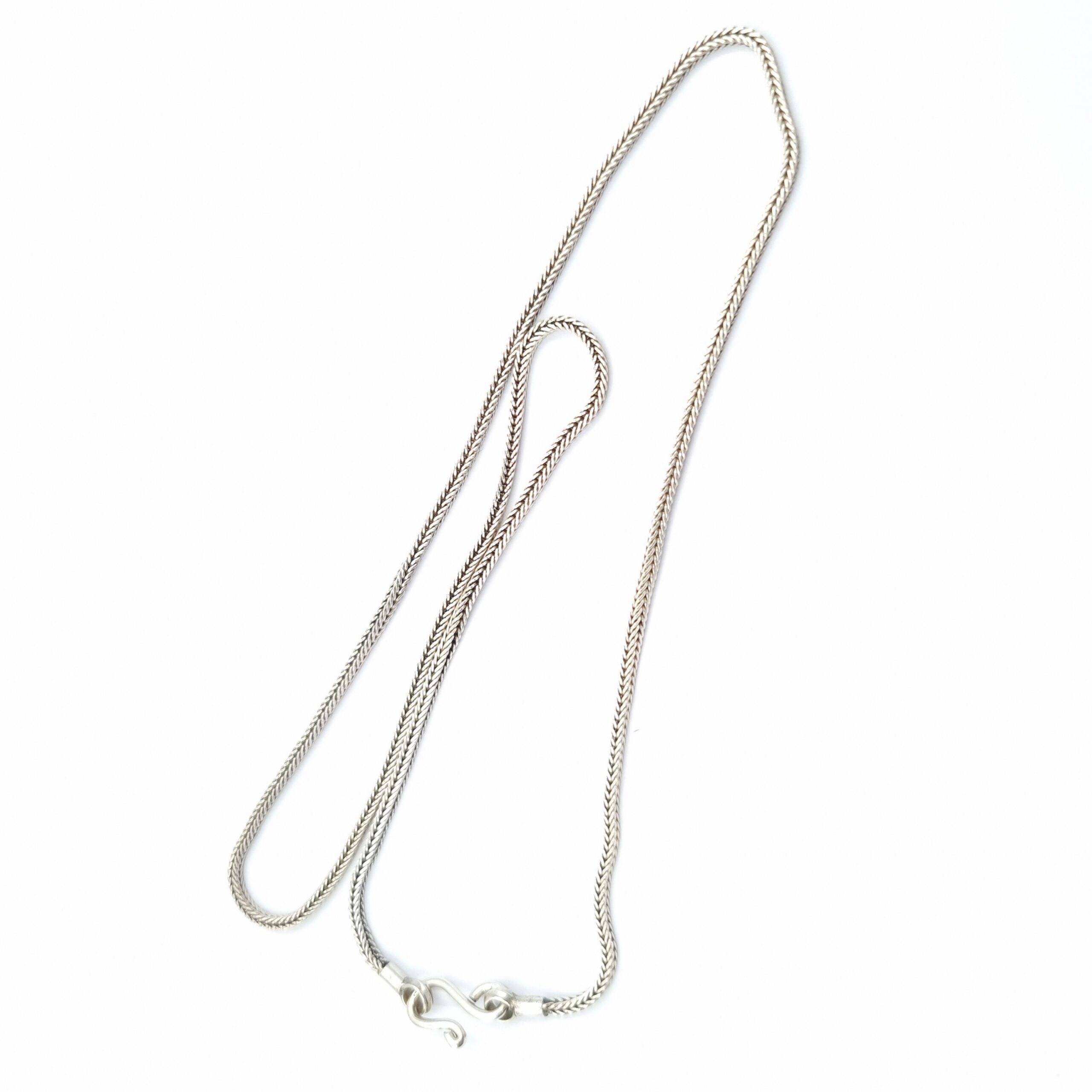 Sterling Silver Foxtail Chain 18in 1.8mm - Image 2
