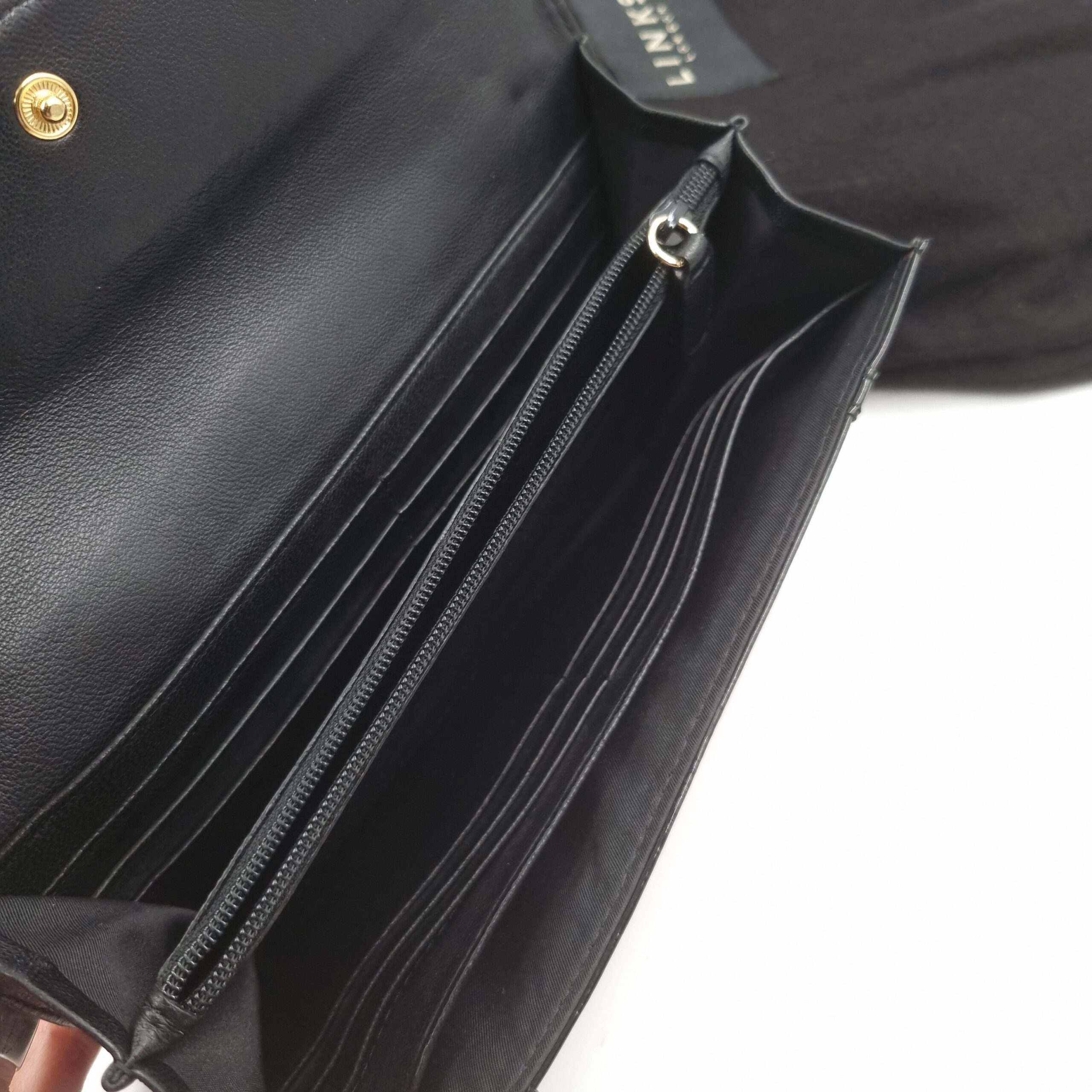Links of London Wallet Purse Black Patent Leather in Bag & Boxed - Image 4